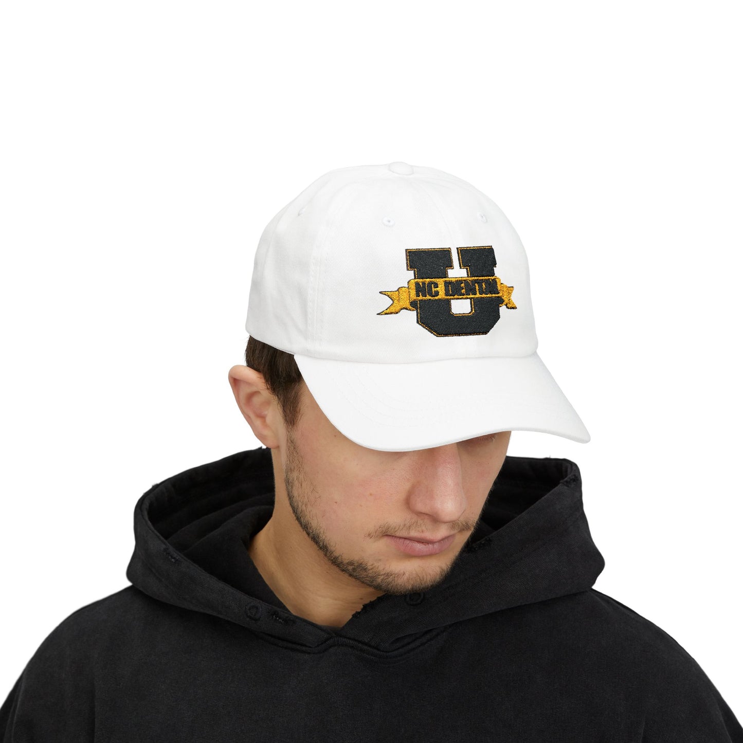 NC Dental U Cap - Adjustable White Hat for Dental Enthusiasts