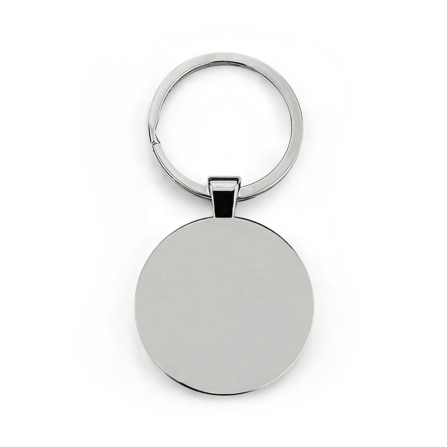 NC Dental U Round Stainless Steel Keychain — School Logo Keyring, Graduation & Alumni Gift