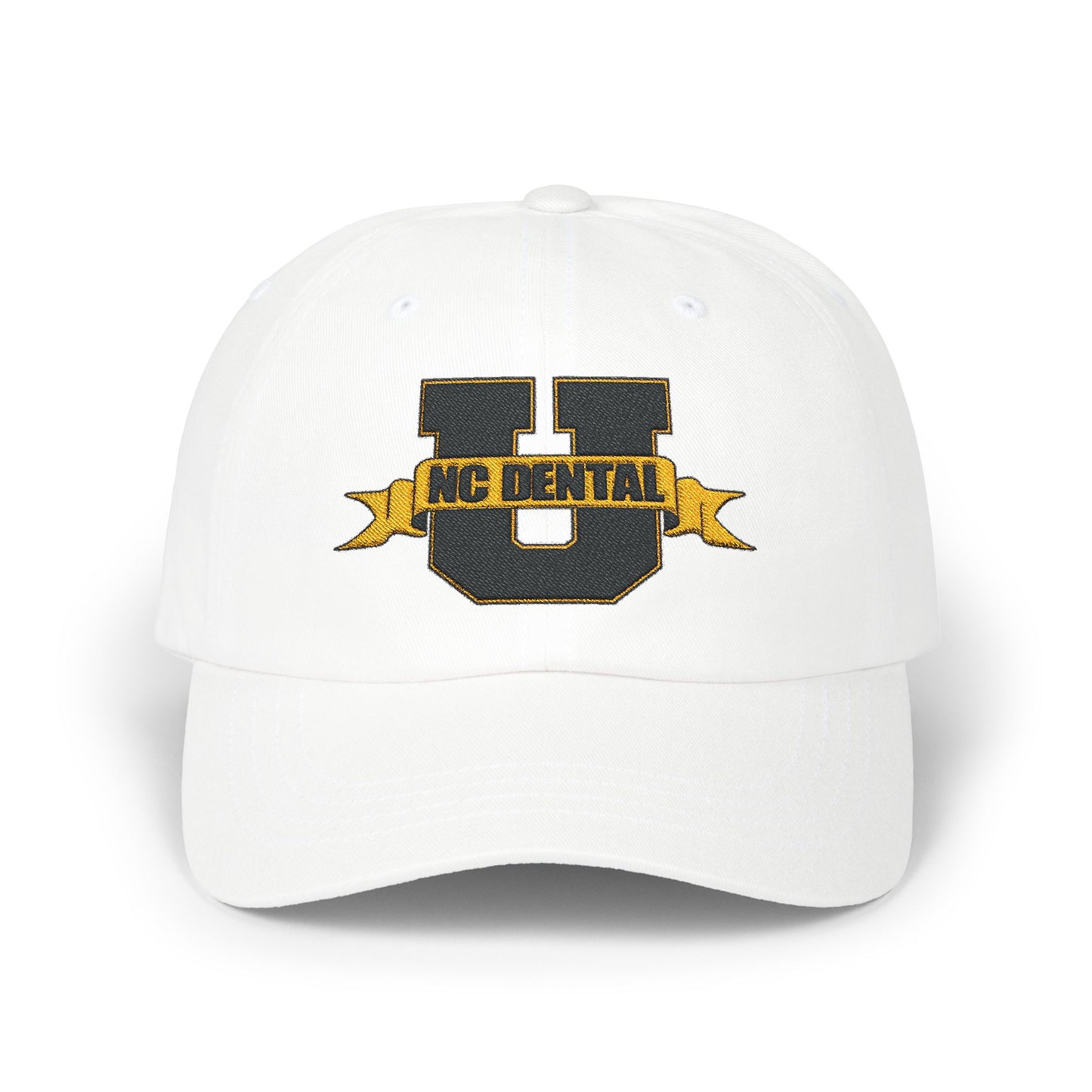 NC Dental U Cap - Adjustable White Hat for Dental Enthusiasts