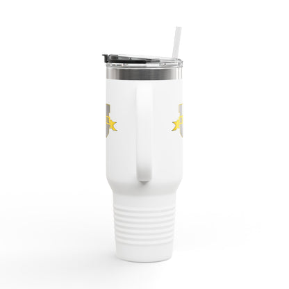 NC Dental U 40oz Insulated Travel Mug – Large Stainless Steel Tumbler with Handle