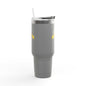 NC Dental U 40oz Insulated Travel Mug – Large Stainless Steel Tumbler with Handle