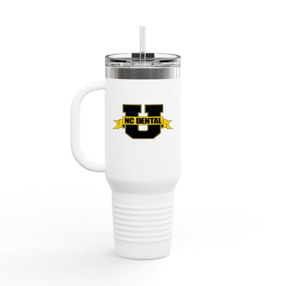 NC Dental U 40oz Insulated Travel Mug – Large Stainless Steel Tumbler with Handle