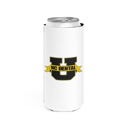 NC Dental U Slim Can Cooler – College Logo Slim Can Koozie for Students & Alumni