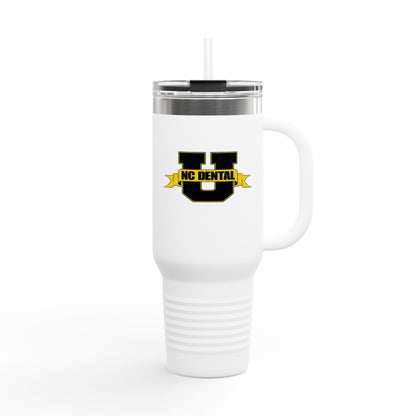 NC Dental U 40oz Insulated Travel Mug – Large Stainless Steel Tumbler with Handle