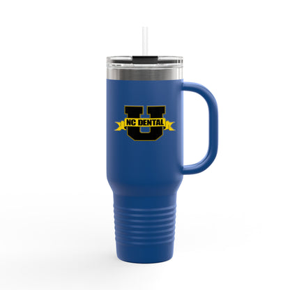 NC Dental U 40oz Insulated Travel Mug – Large Stainless Steel Tumbler with Handle