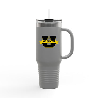 NC Dental U 40oz Insulated Travel Mug – Large Stainless Steel Tumbler with Handle