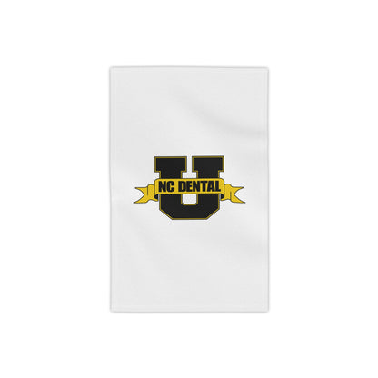 NC Dental U Beach Towel – Collegiate Black & Gold Logo