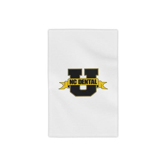 NC Dental U Beach Towel – Collegiate Black & Gold Logo