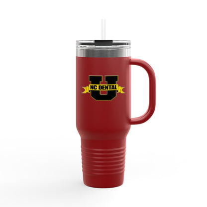 NC Dental U 40oz Insulated Travel Mug – Large Stainless Steel Tumbler with Handle