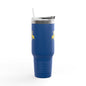 NC Dental U 40oz Insulated Travel Mug – Large Stainless Steel Tumbler with Handle
