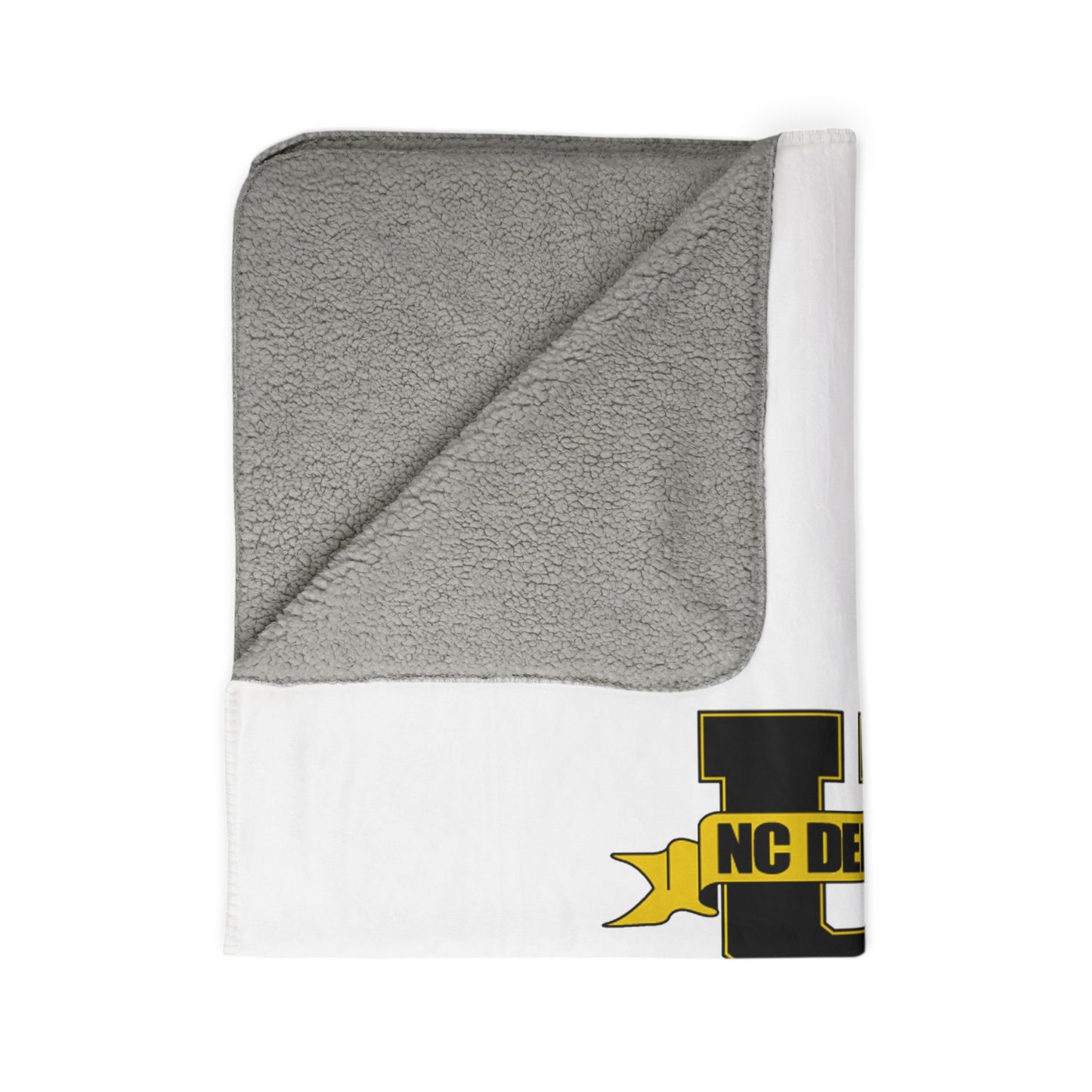 NC Dental Sherpa Blanket – Cozy Fleece Throw with Gold & Black Logo
