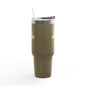 NC Dental U 40oz Insulated Travel Mug – Large Stainless Steel Tumbler with Handle
