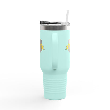 NC Dental U 40oz Insulated Travel Mug – Large Stainless Steel Tumbler with Handle