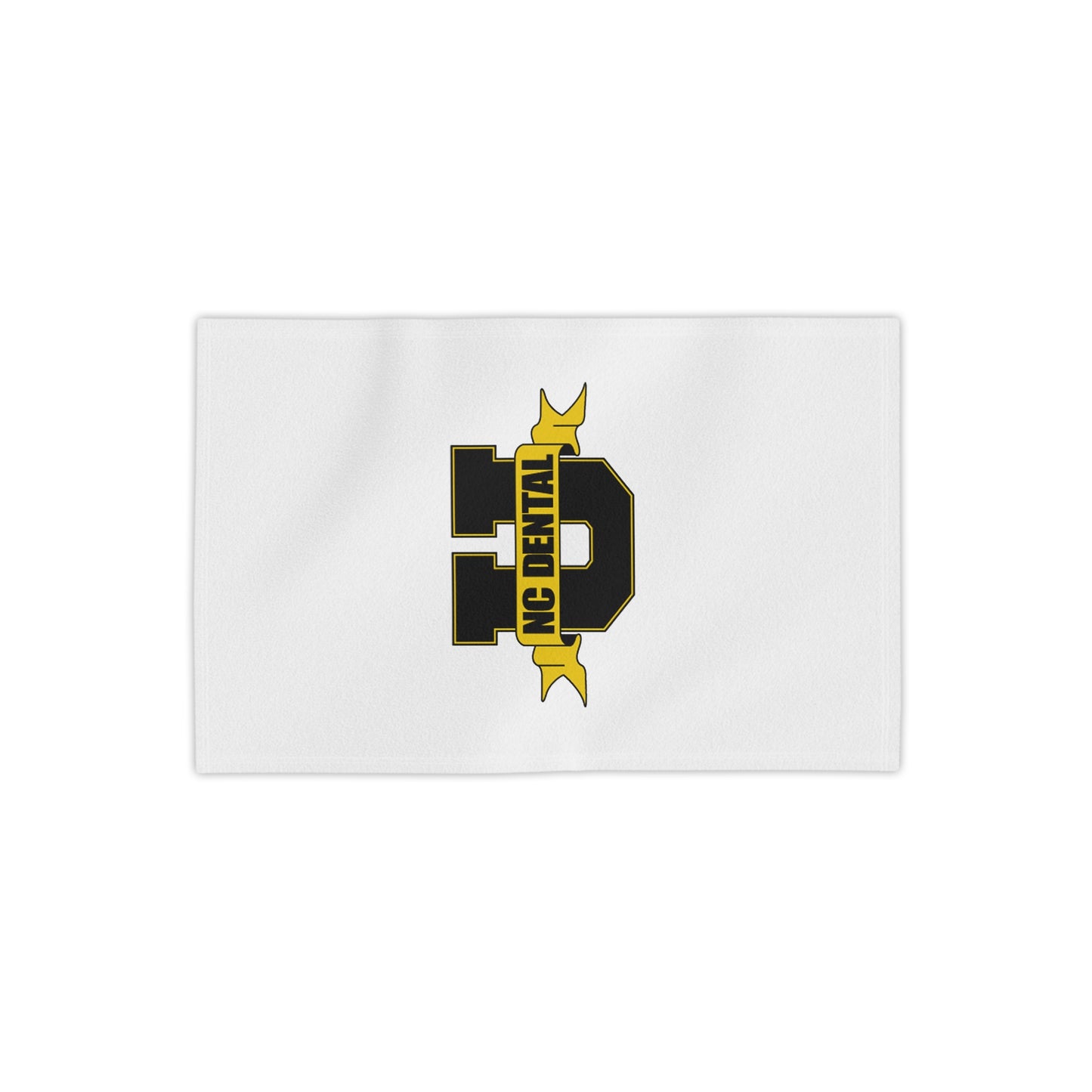 NC Dental U Beach Towel – Collegiate Black & Gold Logo