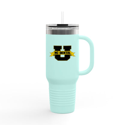 NC Dental U 40oz Insulated Travel Mug – Large Stainless Steel Tumbler with Handle