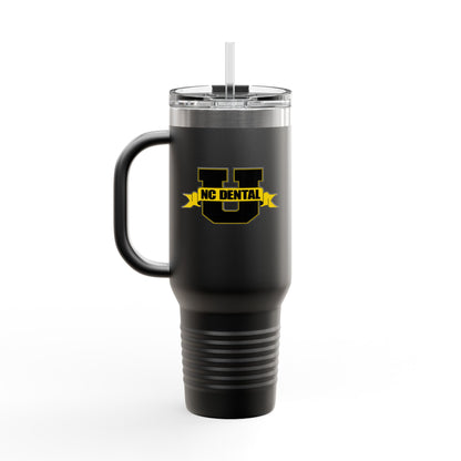 NC Dental U 40oz Insulated Travel Mug – Large Stainless Steel Tumbler with Handle