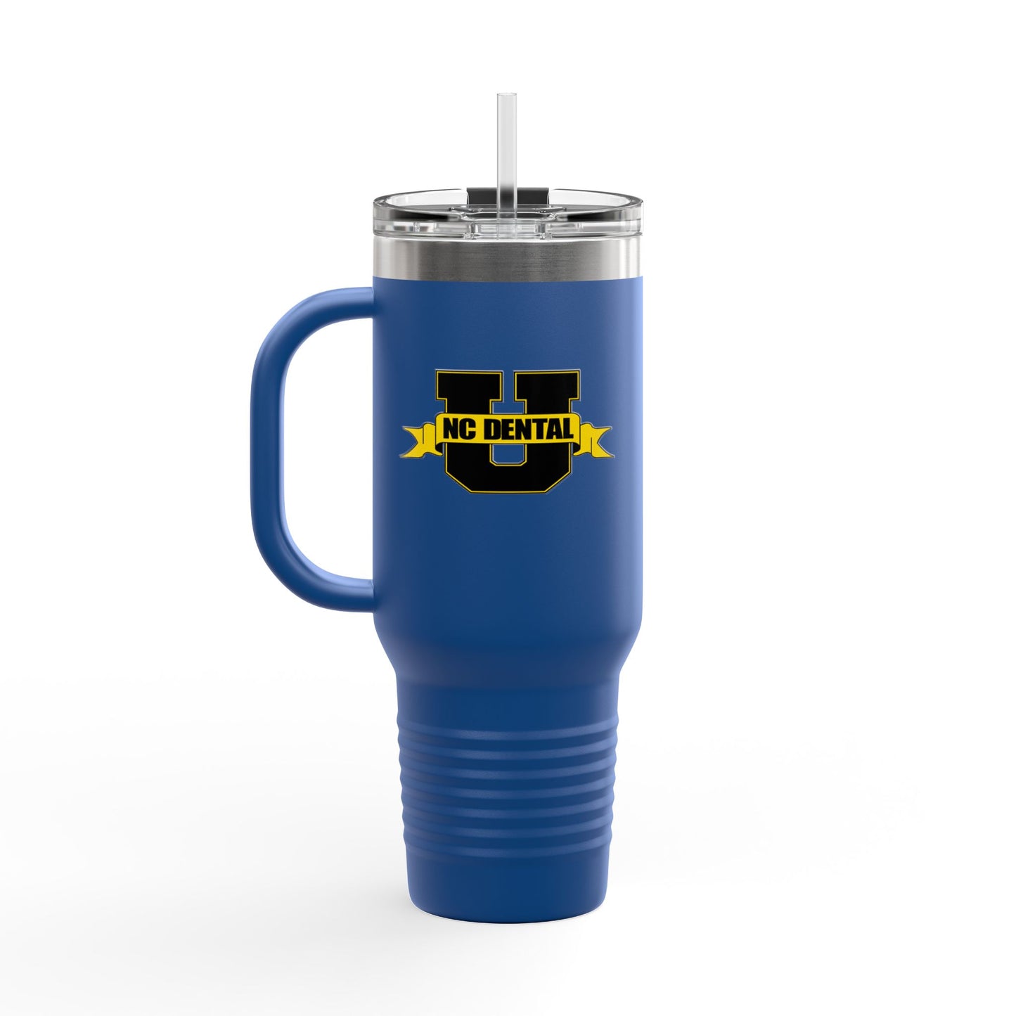 NC Dental U 40oz Insulated Travel Mug – Large Stainless Steel Tumbler with Handle