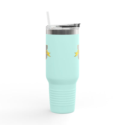 NC Dental U 40oz Insulated Travel Mug – Large Stainless Steel Tumbler with Handle