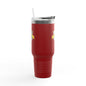NC Dental U 40oz Insulated Travel Mug – Large Stainless Steel Tumbler with Handle