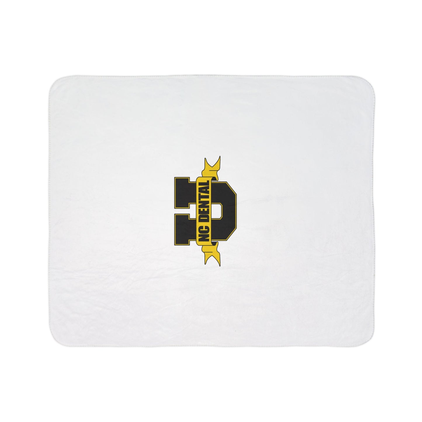 NC Dental Sherpa Blanket – Cozy Fleece Throw with Gold & Black Logo