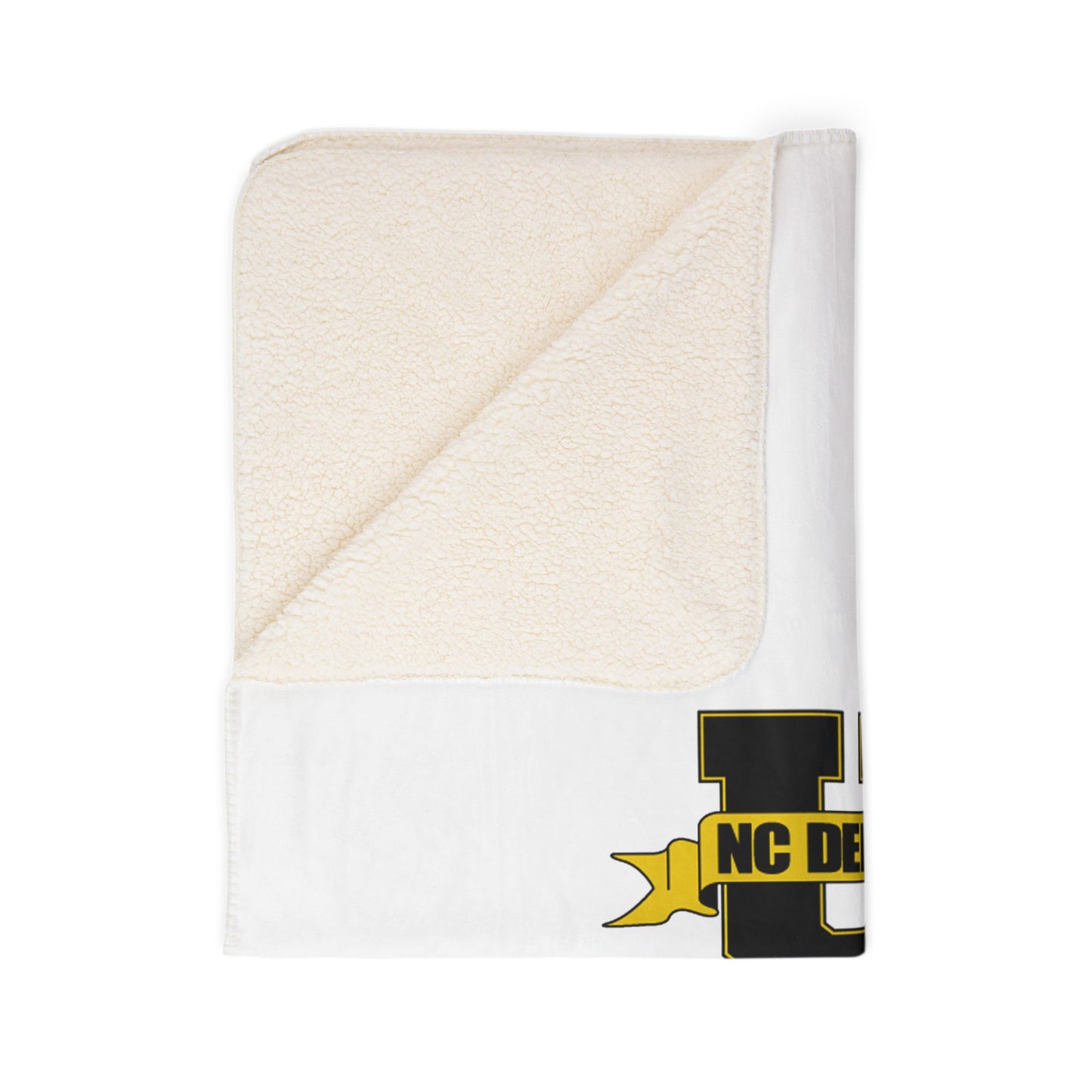NC Dental Sherpa Blanket – Cozy Fleece Throw with Gold & Black Logo