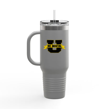 NC Dental U 40oz Insulated Travel Mug – Large Stainless Steel Tumbler with Handle
