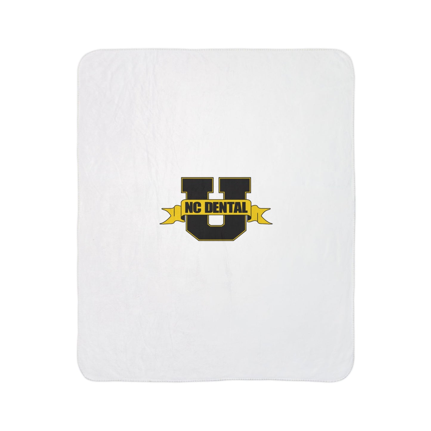 NC Dental Sherpa Blanket – Cozy Fleece Throw with Gold & Black Logo