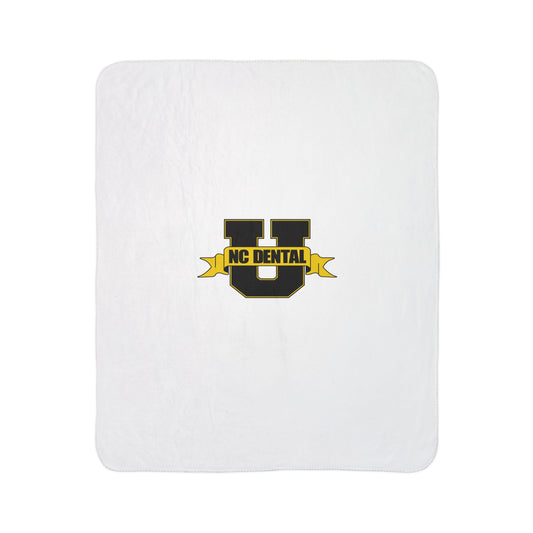 NC Dental Sherpa Blanket – Cozy Fleece Throw with Gold & Black Logo