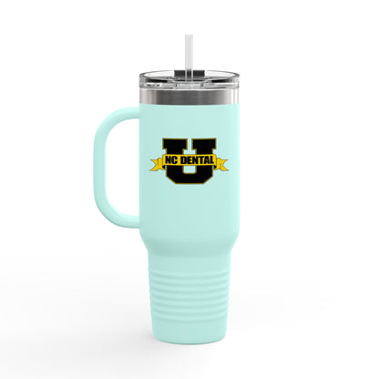 NC Dental U 40oz Insulated Travel Mug – Large Stainless Steel Tumbler with Handle