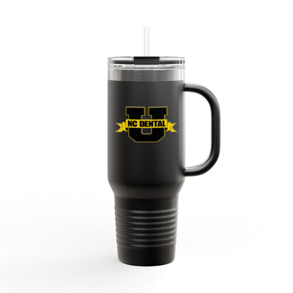 NC Dental U 40oz Insulated Travel Mug – Large Stainless Steel Tumbler with Handle